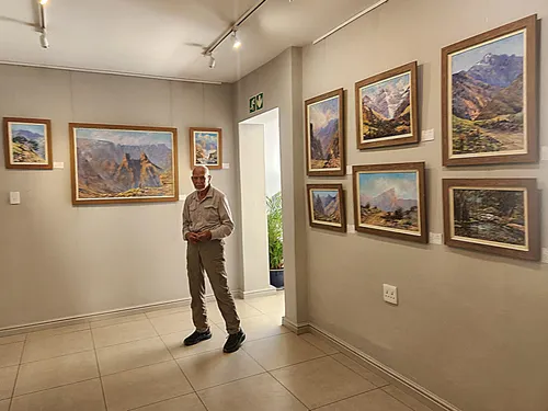 Montagu artist, 95, opens solo exhibition inspired by a lifetime of climbing