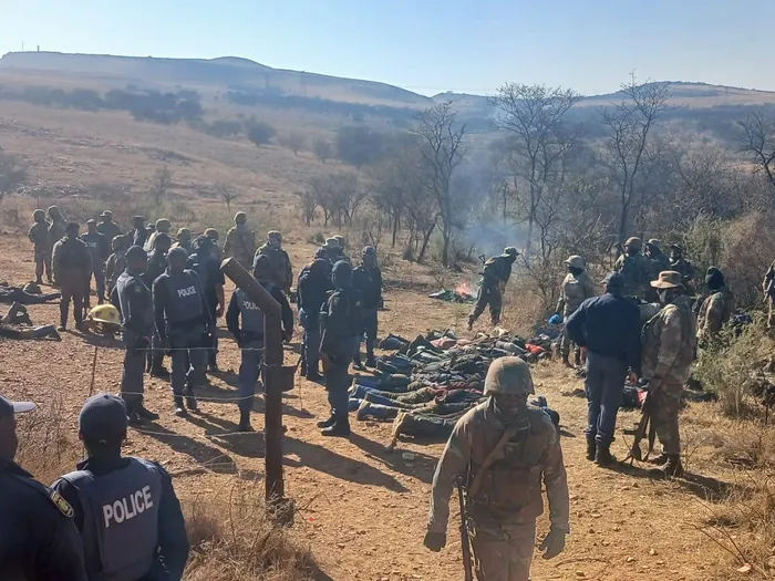 More than 150 suspected illegal miners were arrested on Tuesday after Gauteng police, the South African National Defence Force (SANDF) and Sibanye Protection Services launched a large-scale operation at the Losberg section of the Kloof Mine near Westonaria.