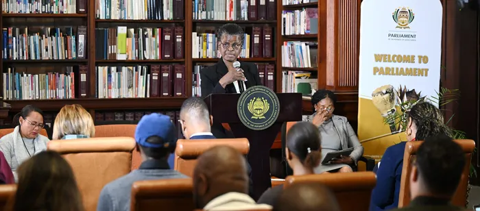 Chairperson of the Portfolio Committee on Social Development, Bridget Masango, addressed the media on Monday as part of the 7th Parliament’s Committee Cluster Media Engagement programme.