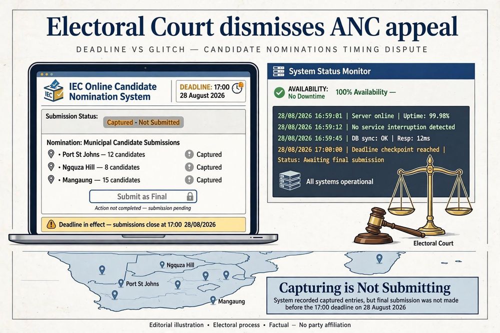 Electoral court exposes ANC's incompetence as party fails to submit crucial documentation - IOL