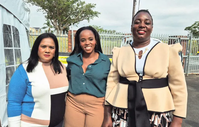 Jane Pillay, from left, Namurtebi Kasule and Azisa Bahati Kalya. 