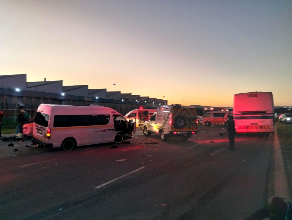 Seven dead as taxi and bus collide in horror Eastern Cape crash