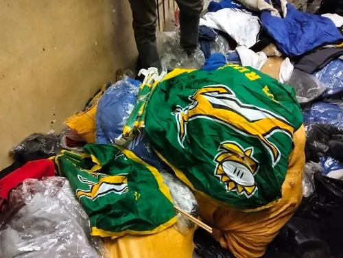 Police seize R1.5m counterfeit goods and equipment in Johannesburg ahead of All Blacks clash