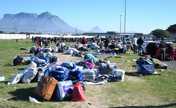 Thousands of undocumented Zimbabwean nationals have been stranded in an open field near the Langa train station in Epping, Cape Town, following the closure of the Department of Home Affairs voluntary repatriation centre. 