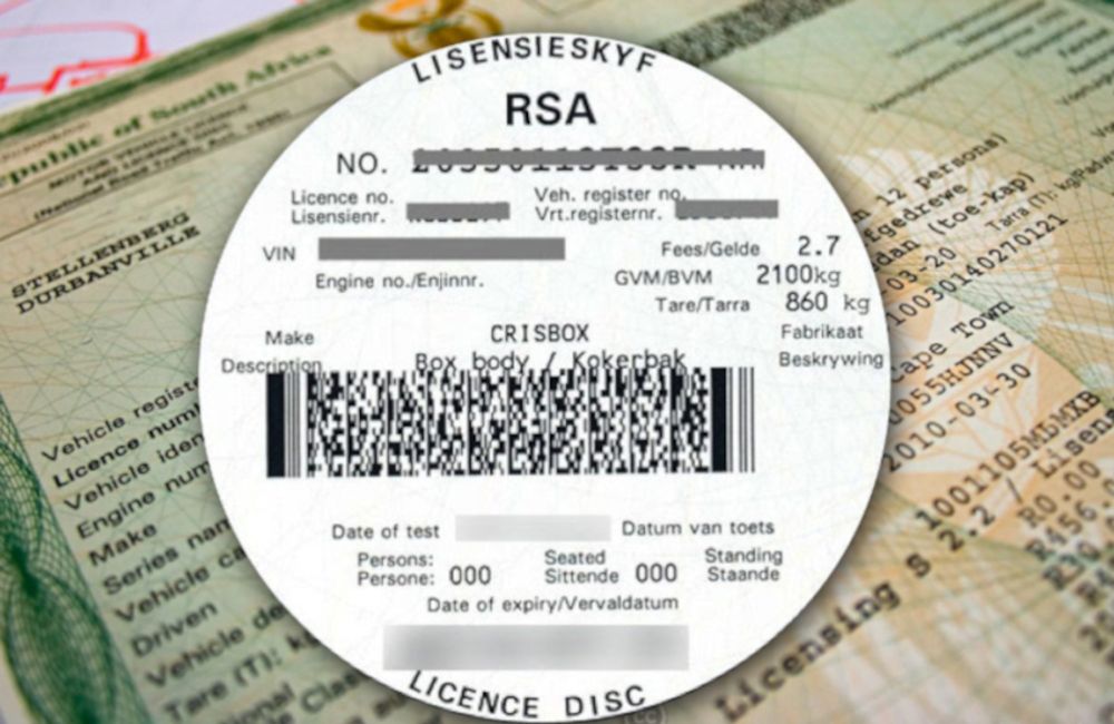 Licence discs could soon be scrapped in South Africa