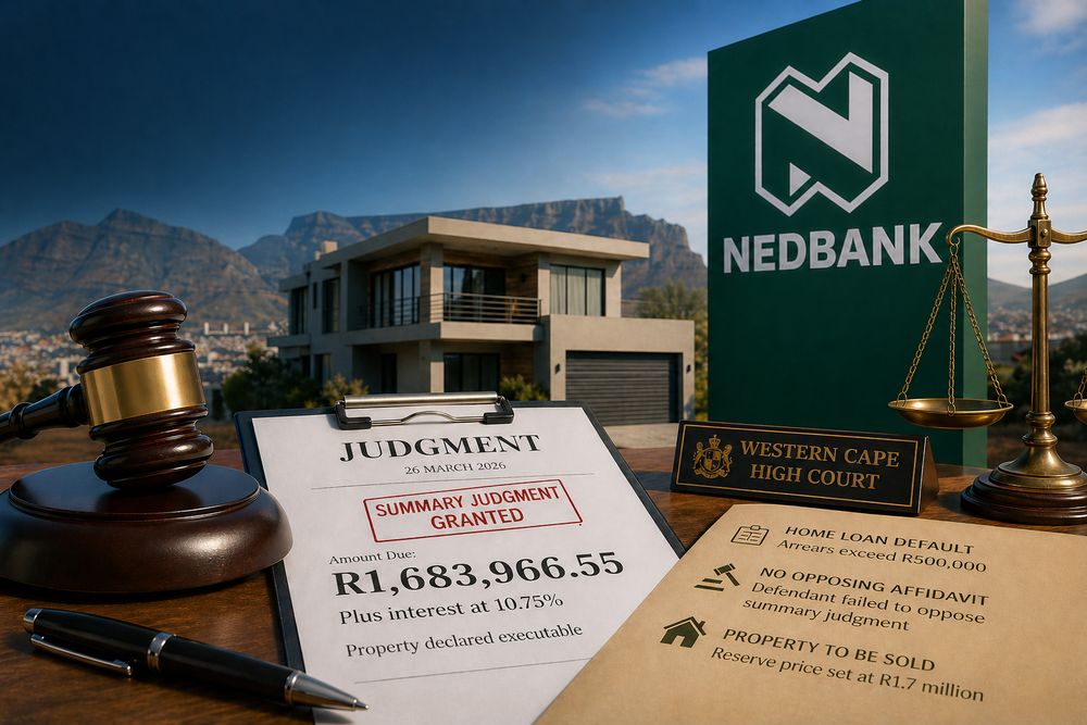 Court orders homeowner to pay Nedbank R1.6 million and initiates sale of Cape Town property