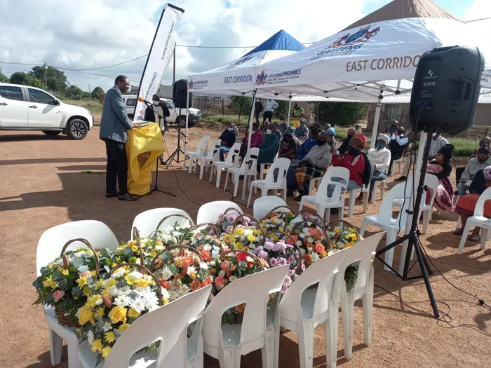 People gather at a wreath laying ceremony to remember the Winterveldt massacre which happened 35 years ago on March 26 1986. Picture: James Mahlokwane