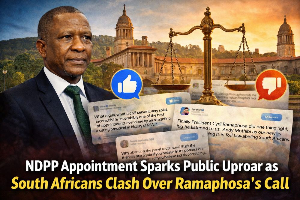 NDPP Appointment Sparks Public Uproar as South Africans Clash Over Ramaphosa’s Call