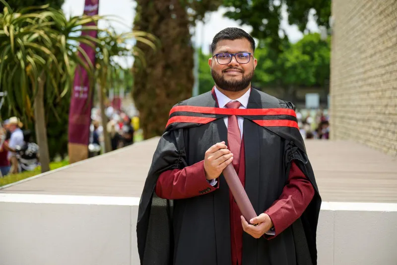 Deaf graduate Trevolin Pillay champions inclusion at Stellenbosch University