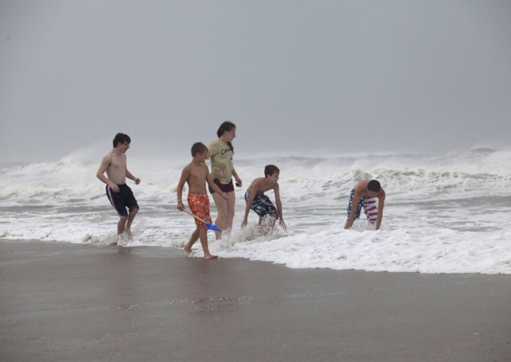 Arthur pounds North Carolina coast