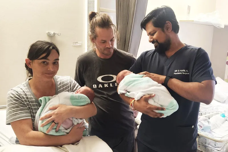 Twin boys Sylis and Leo return home after a challenging start