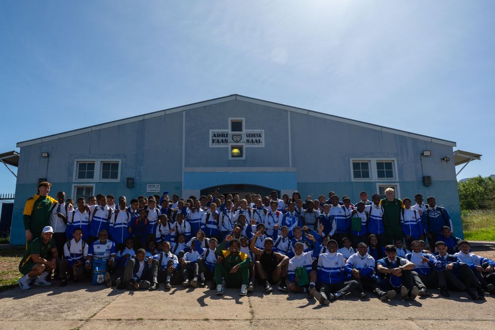 TACKLING TOUGH CONVOS - Blitzbokke share life lessons with high school ...