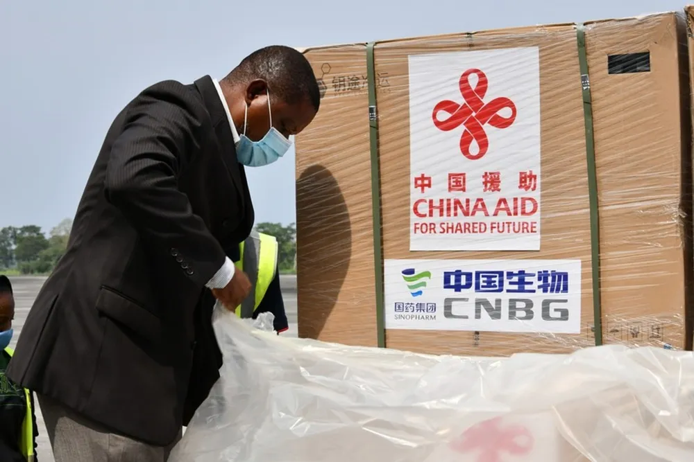 China-donated Sinopharm COVID-19 vaccines arrive in Malabo, Equatorial Guinea, Feb. 10, 2021. Photo by Li Boyuan/Xinhua