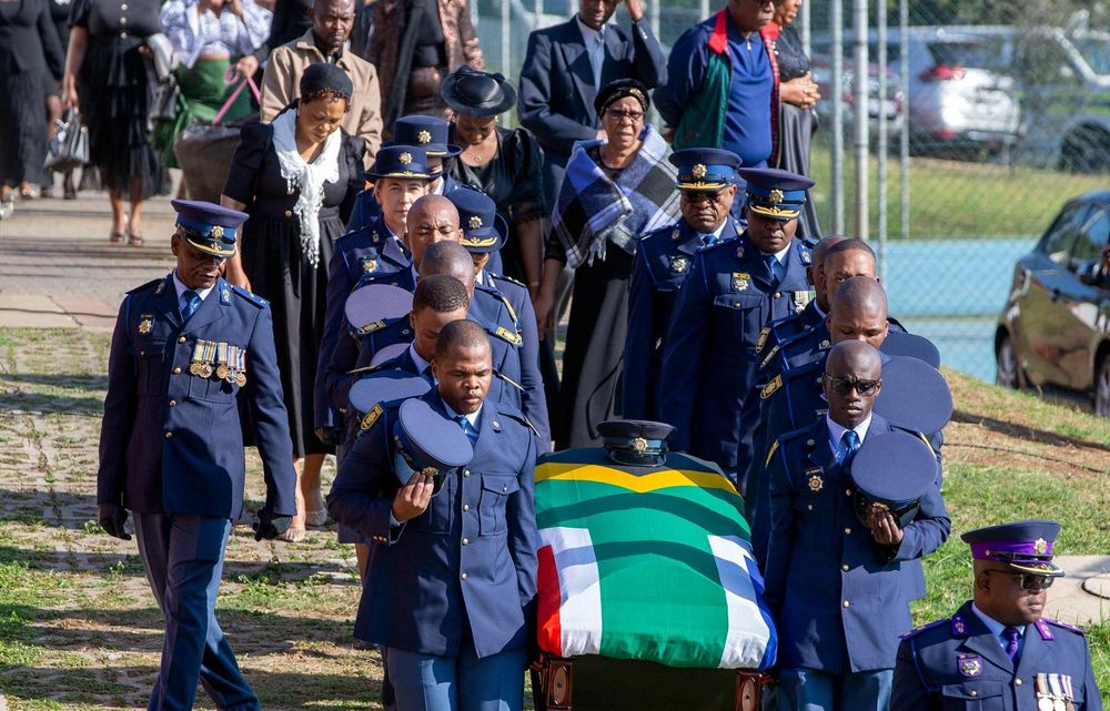 South African police officer Mandla Khuzwayo laid to rest