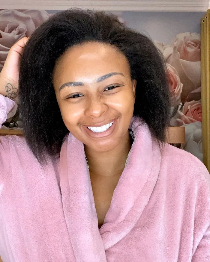Boity shows off her natural healthy hair. Picture: Instagram