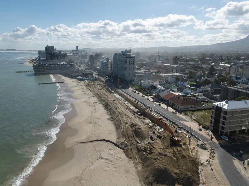 Anticipation builds for the completion of Strand seawall