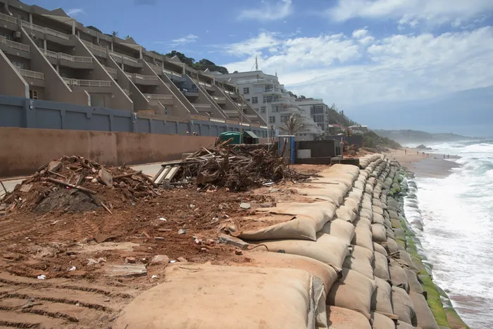 Remnants of the devastation suffered by eMdloti on the KZN North Coast when heavy rains pelted the area in April and July this year. Picture: Khaya Ngwenya