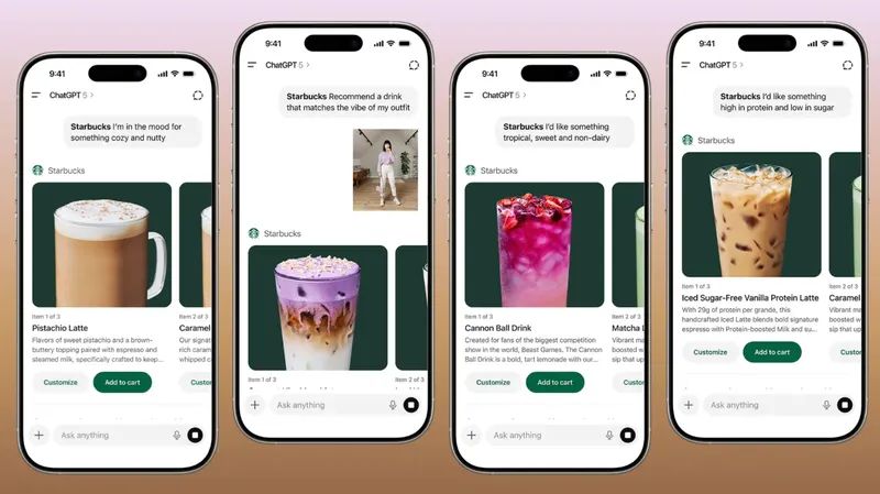 Coffee Orders via ChatGPT are coming to your Starbucks App