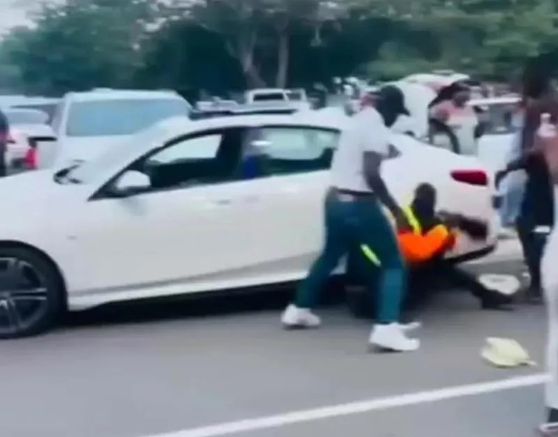 Two arrested after viral video shows brutal assault of security guard in East London