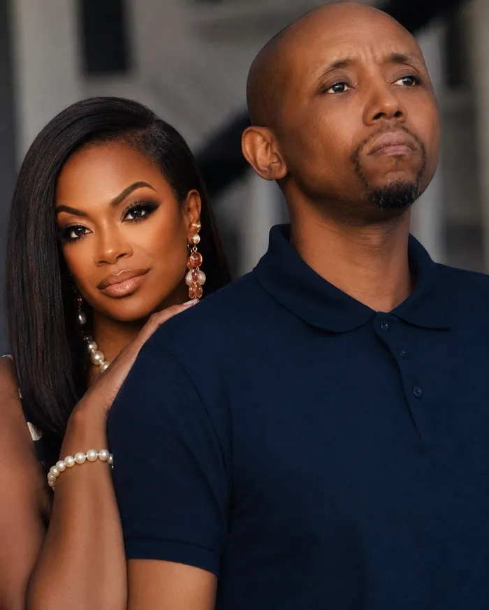 Kandi Burruss shared an edited photo of herself alongside "The Polygamist's' Jonasi Gomora, played by Sdumo Mtshali,