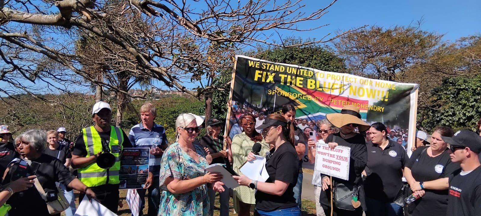 Residents unite to tackle crime and municipal neglect in Bluff