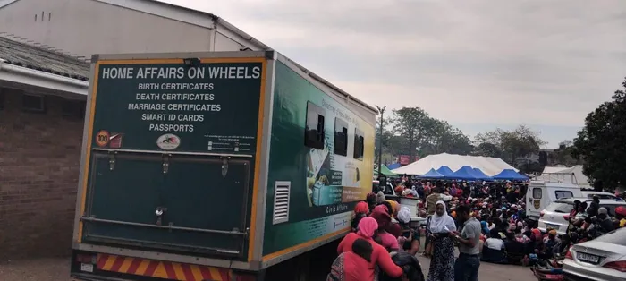 The South African Department of Home Affairs have brought in a mobile unit to assist process documents from Malawian nationals seeking voluntary repatriation.
