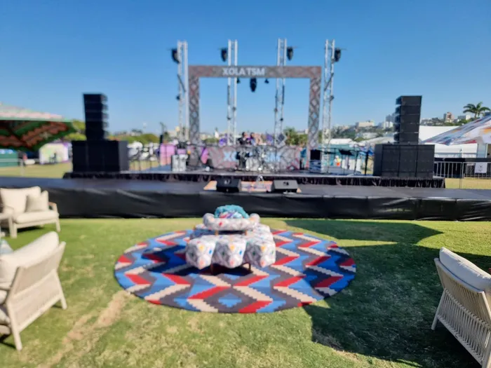 Inside the Saso Marquee at the 2026 Hollywoodbets Durban July.