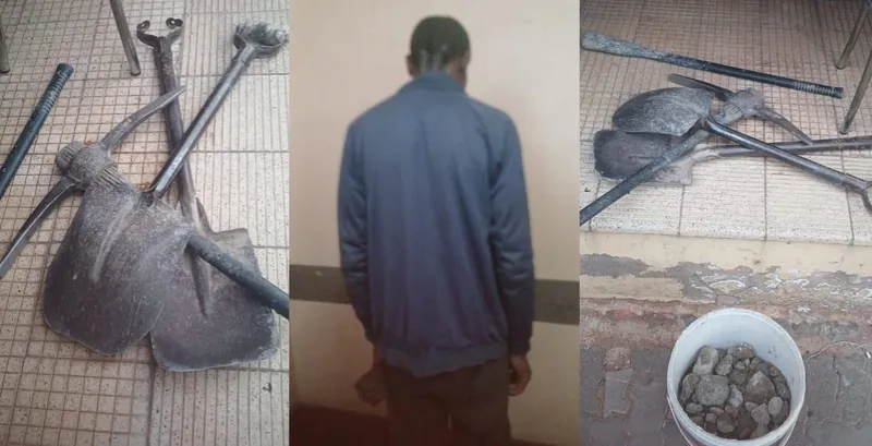 Illegal mining bust in Kimberley yields arrest and seizure of equipment