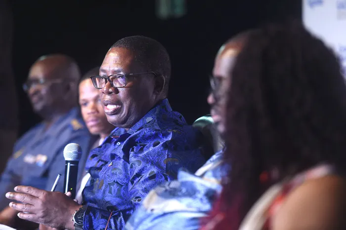 South Africa - Johannesburg - 12 January 2023 - Premier of Gauteng Panyaza Lesufi gives an update on the Boksburg gas tanker explosion, 40 deaths have now been reported after the explosion that took place on Christmas eve. Picture: Itumeleng English/African News Agency (ANA)