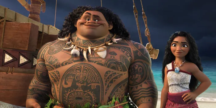 ‘Moana 2’ reunites Moana (voice of Auli‘i Cravalho) and Maui (voice of Dwayne Johnson). Picture: Supplied.