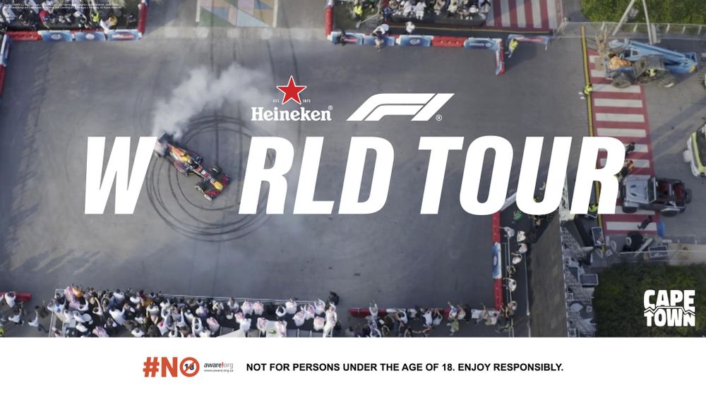 Heineken World Tour brings Formula 1 thrill to Cape Town