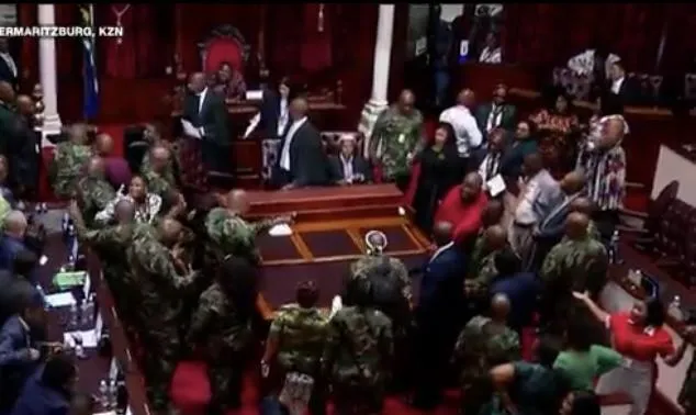 KwaZulu-Natal legislature suspends 36 members following chaotic sitting