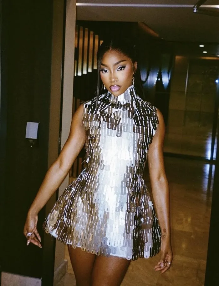 razor cut dress When fashion cuts deep: Indiyah Polack's daring razor blade dress leaves  everyone speechless