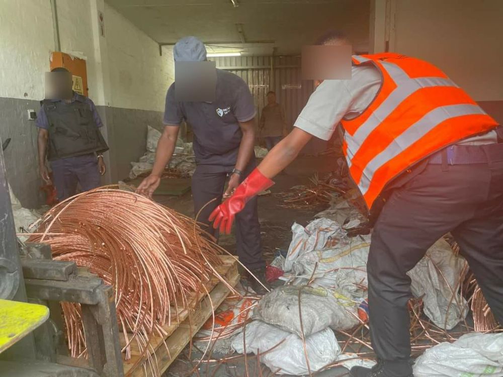 Accused in court over 24 tons of stolen copper cable valued at R5 million