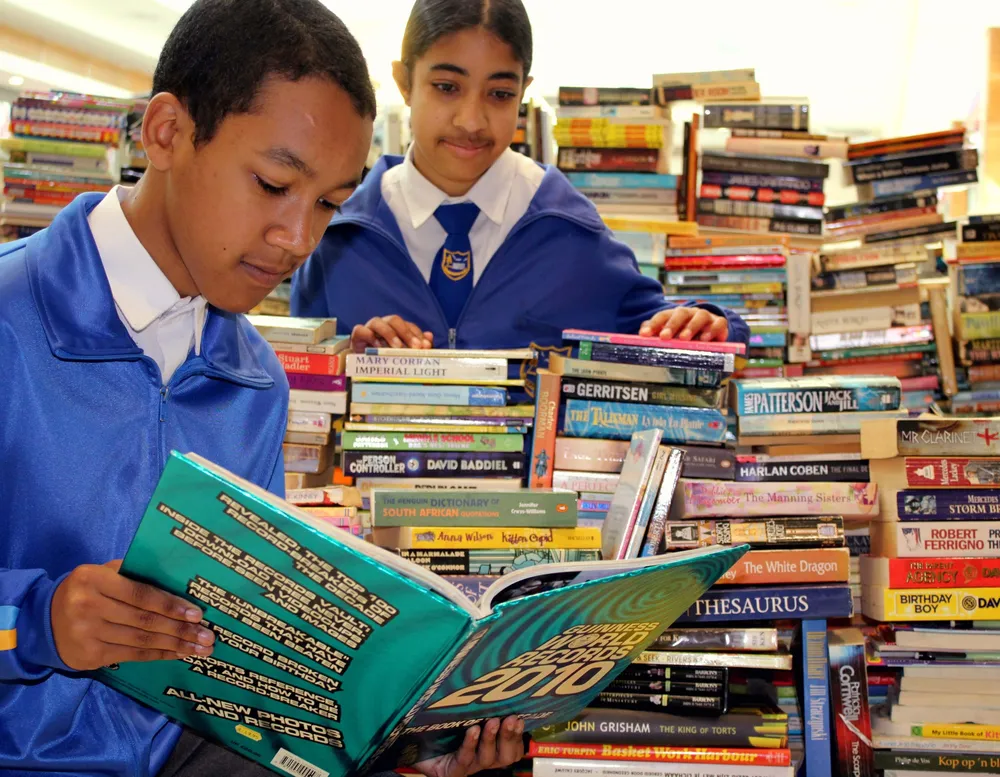 Pupils Marzooq Salie and Sumeerah Jones from AZ Berman primary school in Mitchells Plain.Picture: Victor Swarts/Supplied