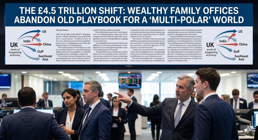 Wealthy families shift capital towards a multi-polar global economy