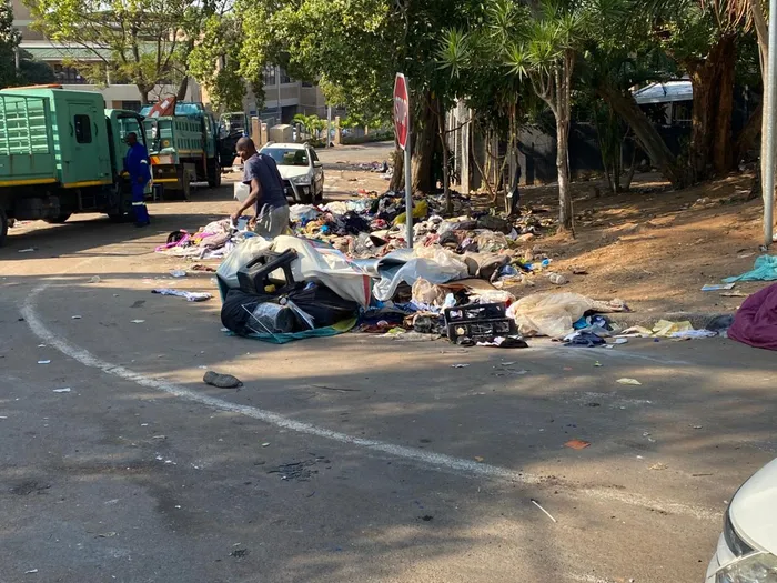 Following weeks of unrest at the Sherwood community hall, eThekwini Municipality has initiated a major cleaning operation to address the litter and noise disturbances caused by undocumented foreign nationals camping outside the facility.