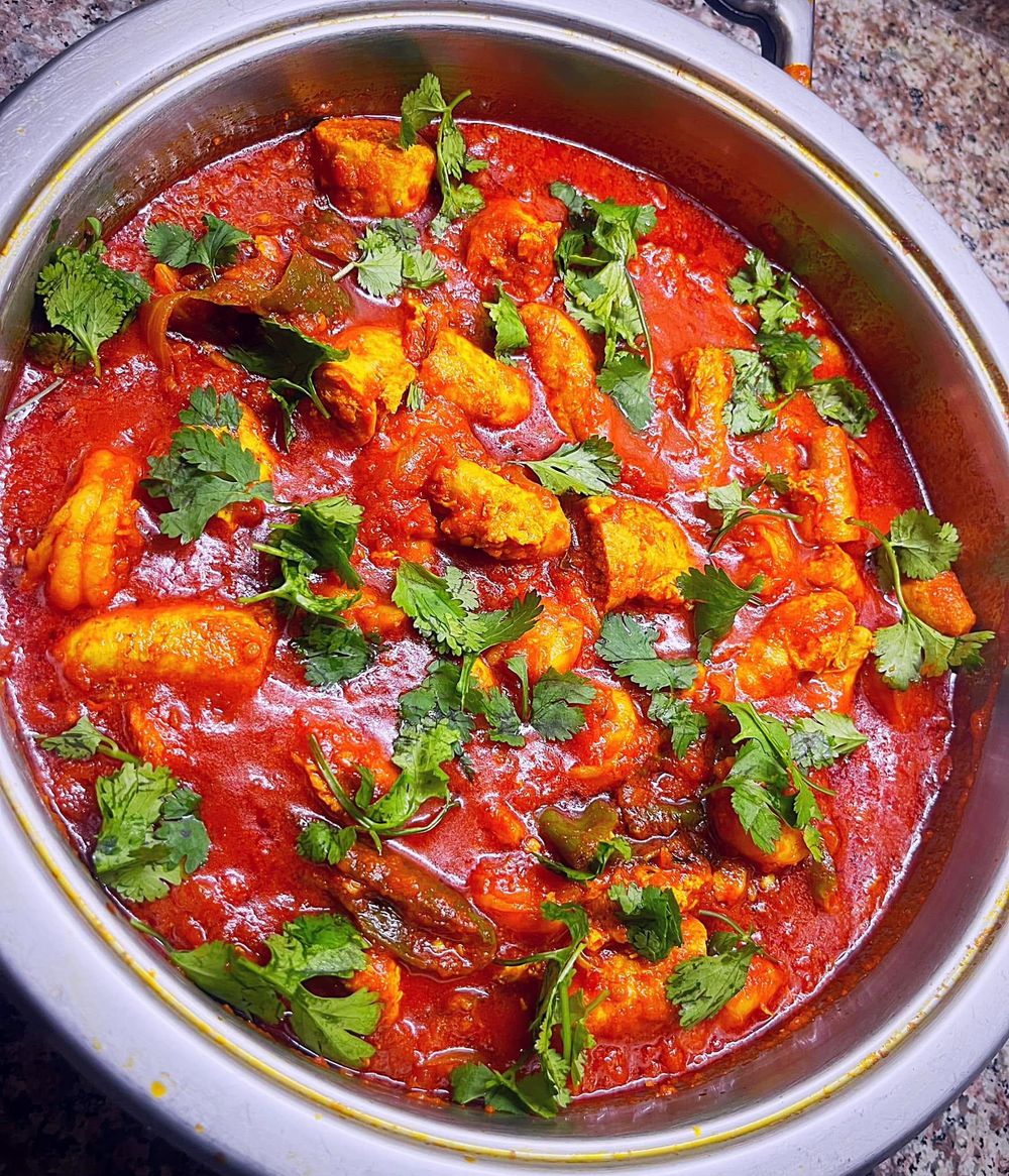 Fish roe and prawn chutney