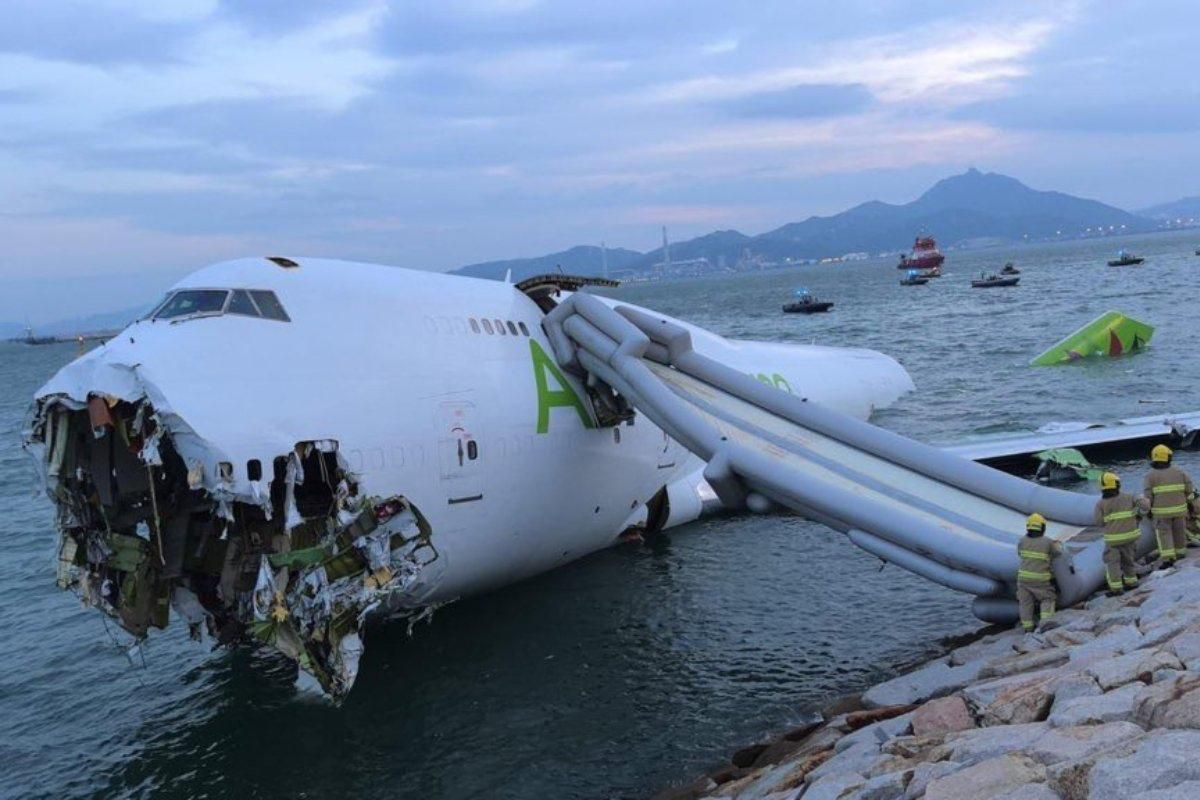 Cargo plane crashes into sea at Hong Kong Airport, two killed