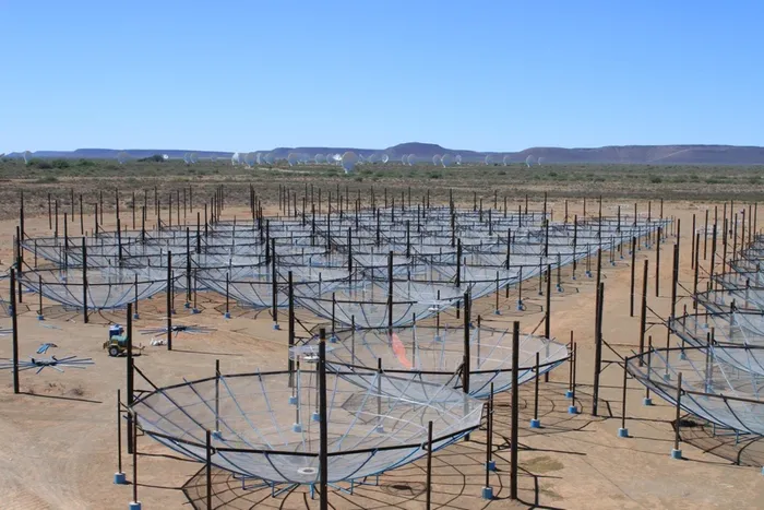 The HERA telescope array in the Northern Cape.Image: Supplied