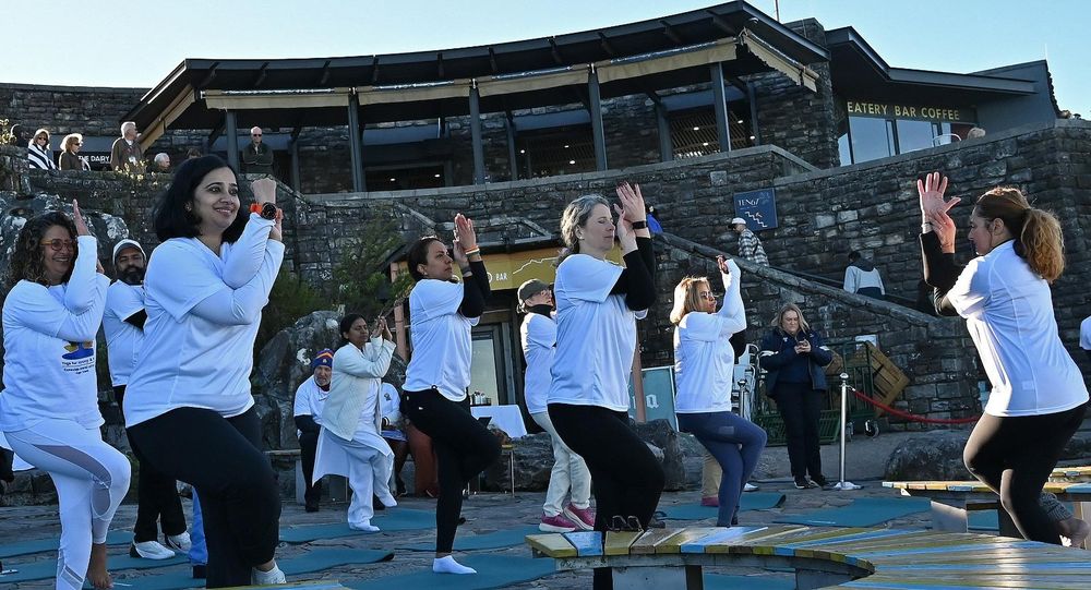 India Consulate hosts Table Mountain yoga event to promote wellness and balance