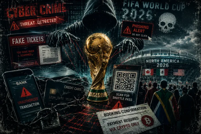 Football supporters travelling to the 2026 FIFA World Cup and those watching from South Africa are being warned about scams, fake tickets, streaming fraud and cyber threats targeting fans.