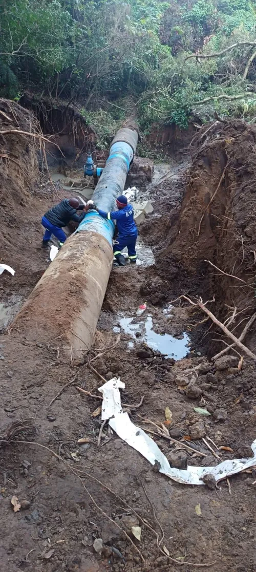 Durban south water supply to resume by Friday afternoon after pipeline repair completed