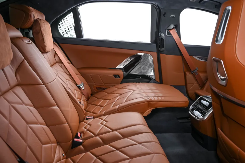 2023 BMW 7 Series back seat with reclining seat