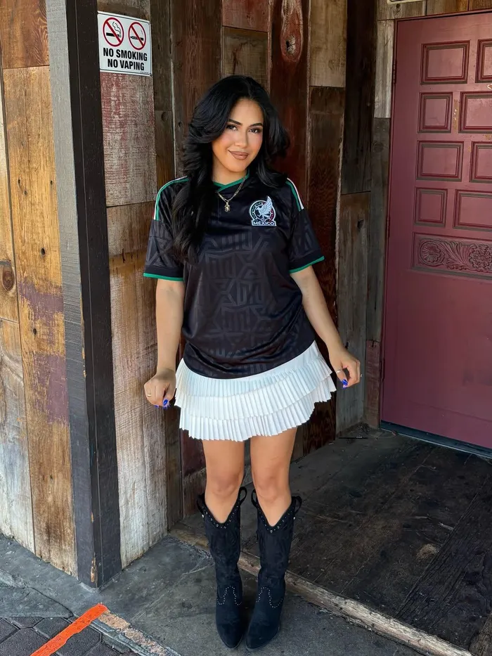 Mini skirts paired with team shirts are expected to be a popular choice.