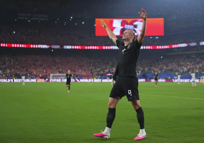 Erling Haaland has downplayed any talk of Norway winning the Fifa World Cup.  Photo: IANS