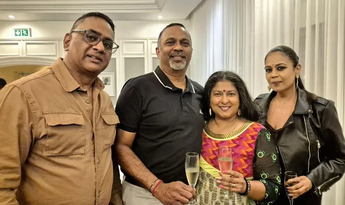 Kevin Moodaly, from left, Strini Naidoo, Yasantha Naidoo and Suthentira Govender. 