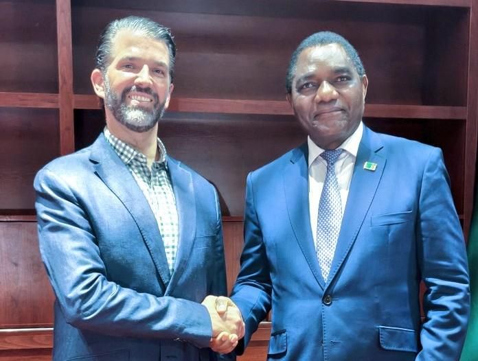 Donald Trump Jr tours Zambia, meets President Hichilema as US skips G20 summit in South Africa