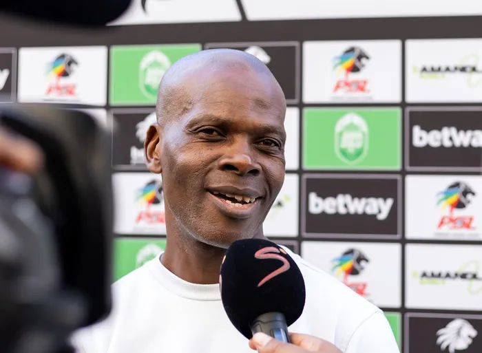 Coach Arthur Zwane leads AmaZulu into a high-stakes KwaZulu-Natal derby against Durban City with a Top Four Betway Premiership finish on the line. Photo: Backpagepix