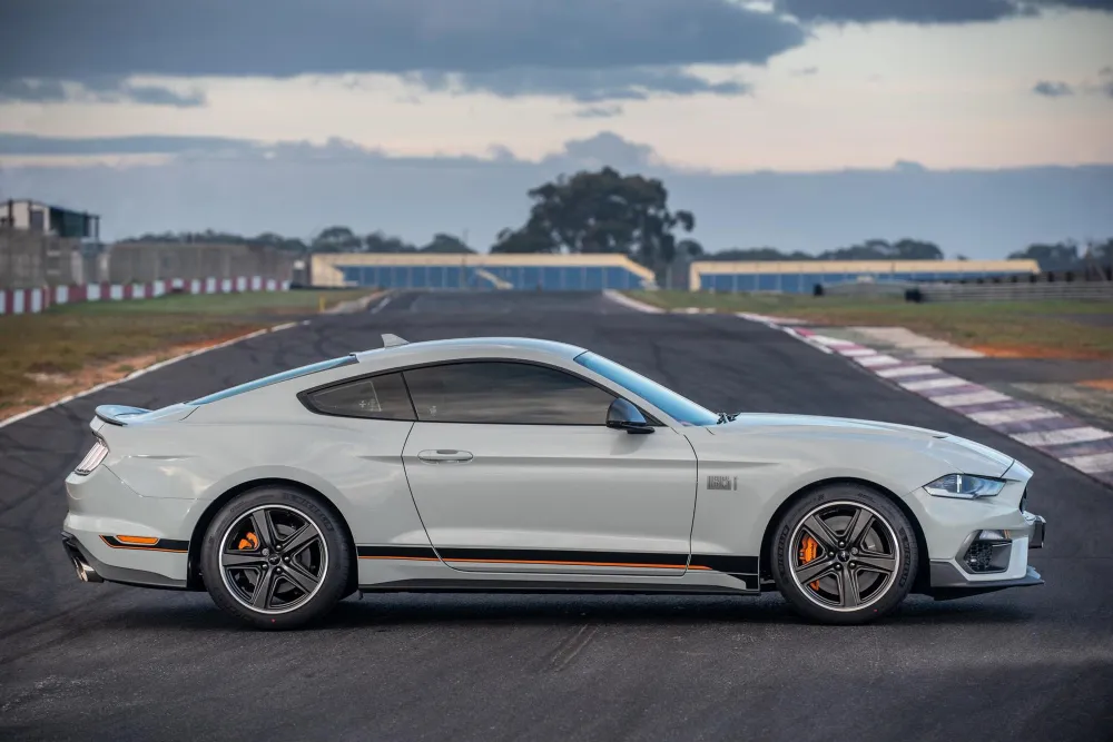 2021 Ford Mustang Mach 1 side view